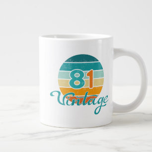 Retro Solnedgång 81 Vintage Distressed Jumbo Mugg