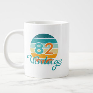 Retro Solnedgång 82 Vintage Distressed Jumbo Mugg
