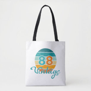 Retro Solnedgång 88 Vintage Distressed Tygkasse
