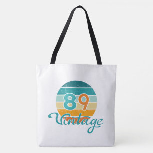 Retro Solnedgång 89 Vintage Distressed Tygkasse
