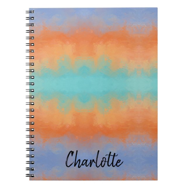 Retro solnedgång  anteckningsbok (Framsidan)