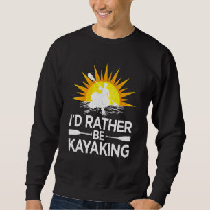 Retro Solnedgång Kanot Båttur Iu2019d Hellre Kanot Lång Ärmad Tröja