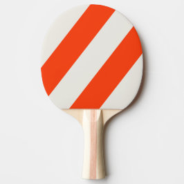 Retro Solnedgång Orange Tre Feta Ränder Pingisracket