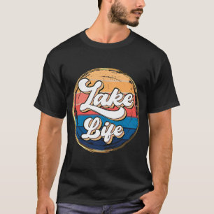 Retro Solnedgång Sjöliv Män & Kvinnor Älskar Campi T Shirt