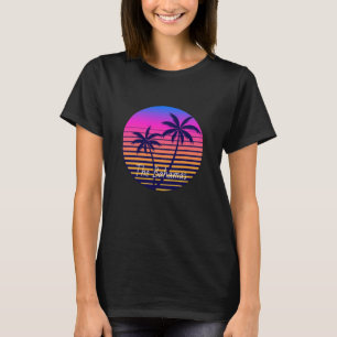 Retro solnedgång Stad T-Shirt