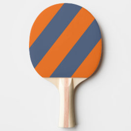 Retro Solnedgång Strandlinje Tre Feta Ränder Pingisracket