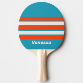 Retro Solnedgång Tidvatten Rusar Tvärs över Randni Pingisracket