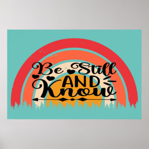 Retro-solnedgången måste vara stilla och känn poster