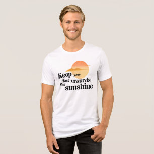 Retro solnedgångs motivations t-shirt