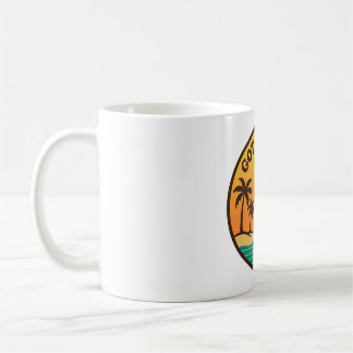 Retro solnedgångskopp för camping - husvagn G Kaffemugg