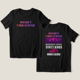 Retro Solnedgångsvibrationer T Shirt