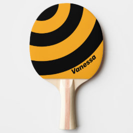 Retro Solros Buzz Tre Cirklar Rand med Namn Pingisracket
