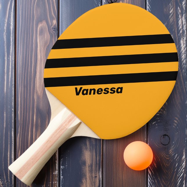Retro Solros Buzz Tre Ränder med Namn Pingisracket (Skapare uppladdad)
