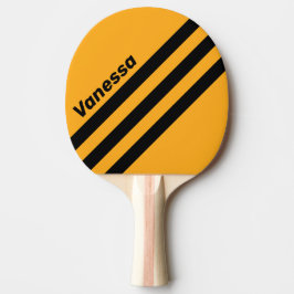 Retro Solros Buzz Trekantig Rand med Namn Pingisracket