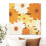Retro Solros Canvastryck<br><div class="desc">Retro Solros Blommigt Mid Century Modern Canvas Wall Art Den här vackra vintagen retro Solros blommigt canvas wall art är perfekten för att återtro halvsekelmodern älskare. Det här är blommigtens arbetsyta som finns i många olika former och storlekar. Du kan markera formen och storlekt genom att klicka på alternativen till...</div>
