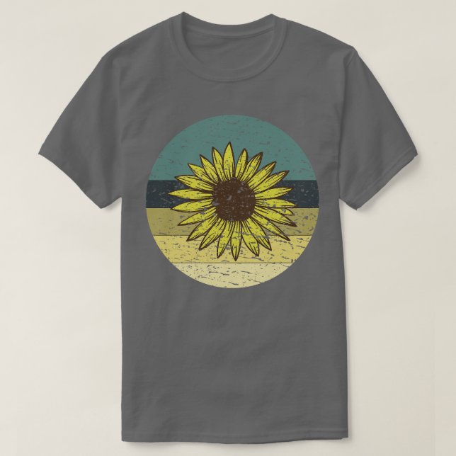 Retro Solros T Shirt (Design framsida)