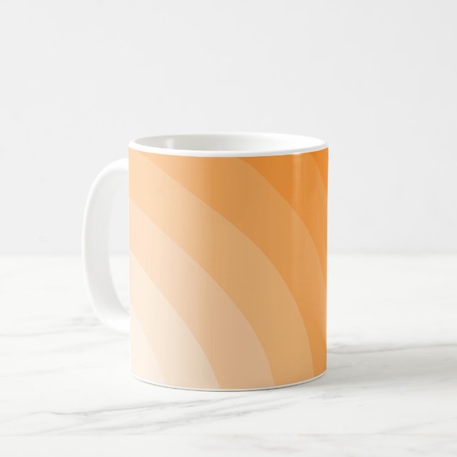 Retro solstråle regnbåge kaffemugg (Framsida vänster)