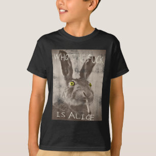 Retro som Fck är Alice Funny Rabbit T Shirt