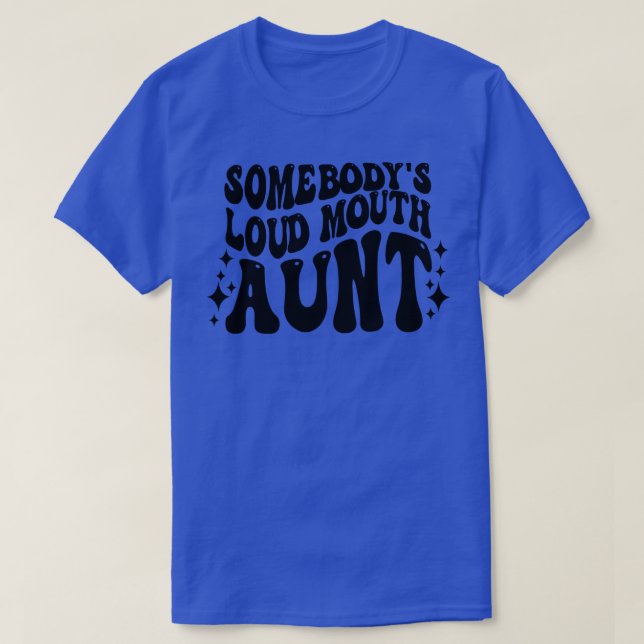 Retro Sombodys Loud Mouth Moster T Shirt (Design framsida)