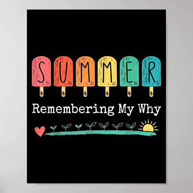 Retro sommar minns varför roliga professorer poster (Framsidan)