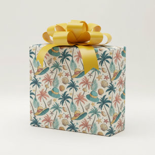 Retro sommar presentpapper