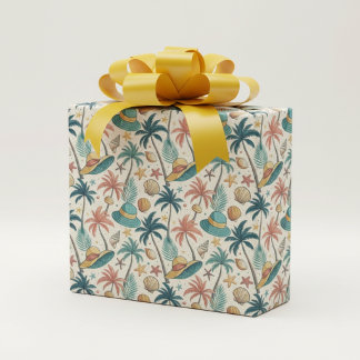 Retro sommar presentpapper