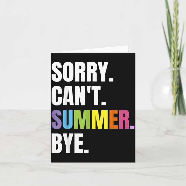 Retro sommar rolig semester ledsen kan inte sommar kort (Framsida)