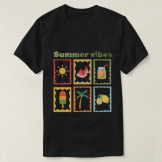 Retro sommar vibbar design t shirt
