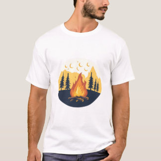 Retro sommarläger Grafisk T-shirt