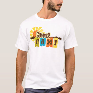 Retro sommarläger grafisk t-shirt