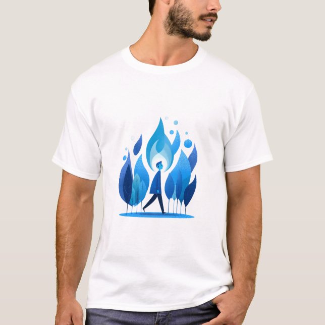 Retro sommarläger Grafisk T-shirt (Framsida)
