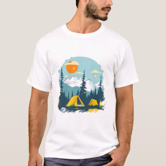 Retro sommarläger Grafisk T-shirt! T Shirt
