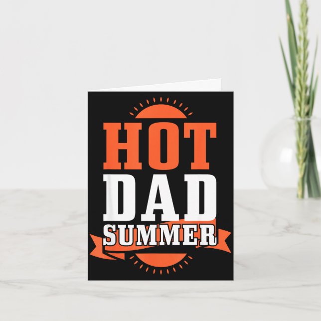 Retro sommarlov het pappa sommar familj kort (Framsida)