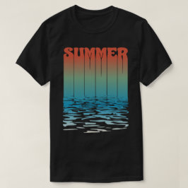 Retro-sommartext, effekt t shirt