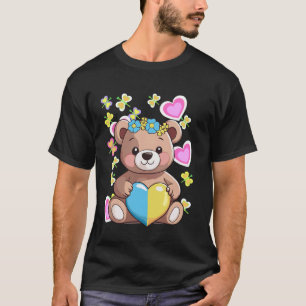 Retro sommartid Barn Nallebjörn Hjärtan Hjärtat T Shirt