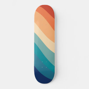 Retro Sommarvåg nr 1 Mini Skateboard Bräda 18,5 Cm