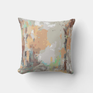 Retro sommarvibes dammig orange,taupe,jordisk kudde