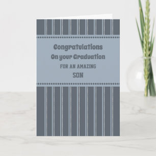 Retro Son Grattis Studenten Kort