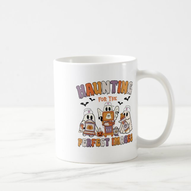 Retro Sonographer Ultrasound Tech Halloween Vascul Kaffemugg (Höger)