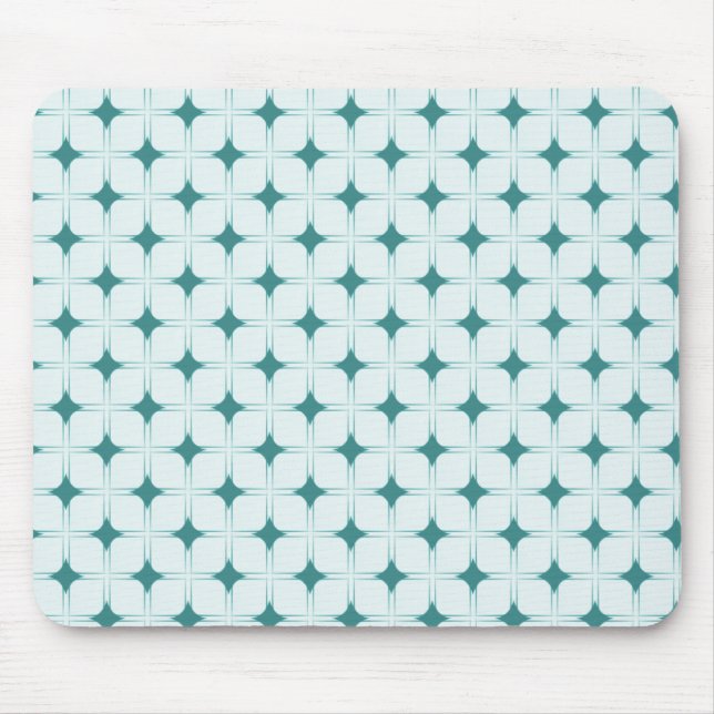 Retro Sophistication Mousepad, Teal Musmatta (Framsidan)