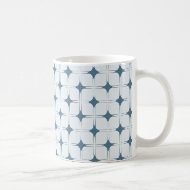 Retro Sophistication Mugg, Blue Kaffemugg (Höger)