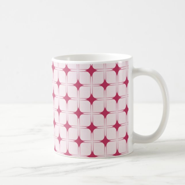 Retro Sophistication Mugg, Magenta Kaffemugg (Höger)