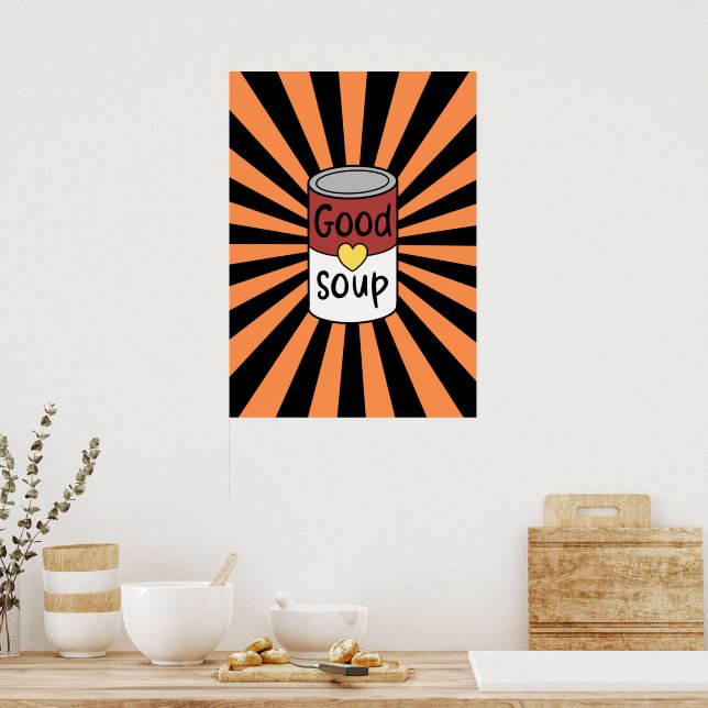 Retro soppa poster (Kök)