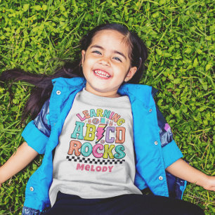 Retro söt back to school abc t-shirt