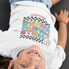 Retro söt back to school fjärde klass t-shirt