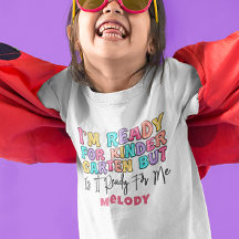 Retro söt back to school kindergarten t-shirt