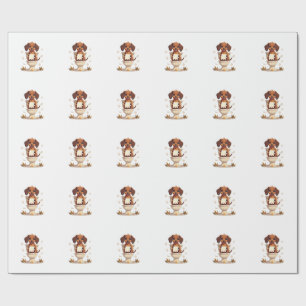 Retro Söt Dachshund på Toalett Tecknad Badrum Presentpapper