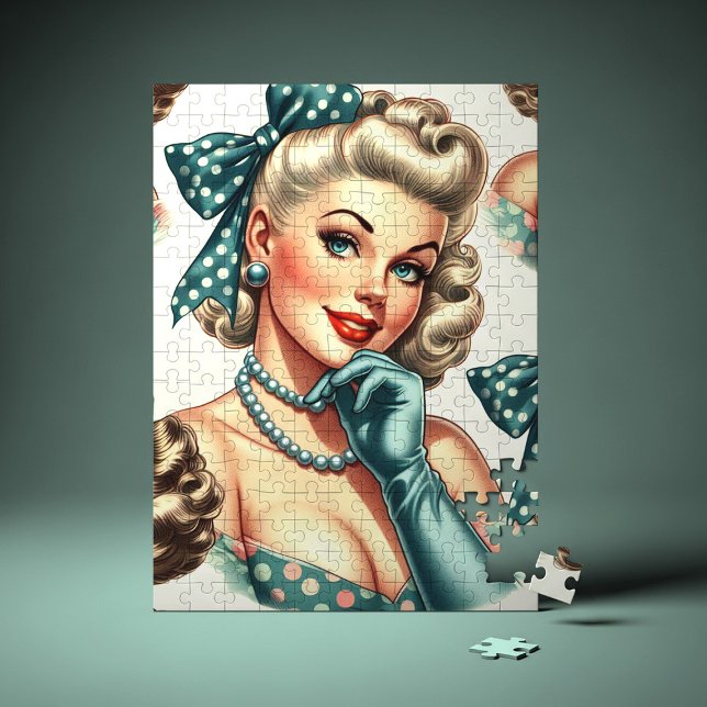 Retro Söt Klassisk Pinup Pussel (Skapare uppladdad)
