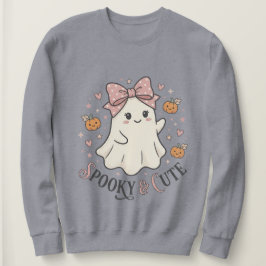 Retro Söt Spökbåge Halloween-grafik T Shirt