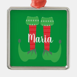 Retro söta älva fötter julpresent julgransprydnad metall